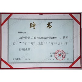 番禺職業(yè)技術(shù)學院副教授